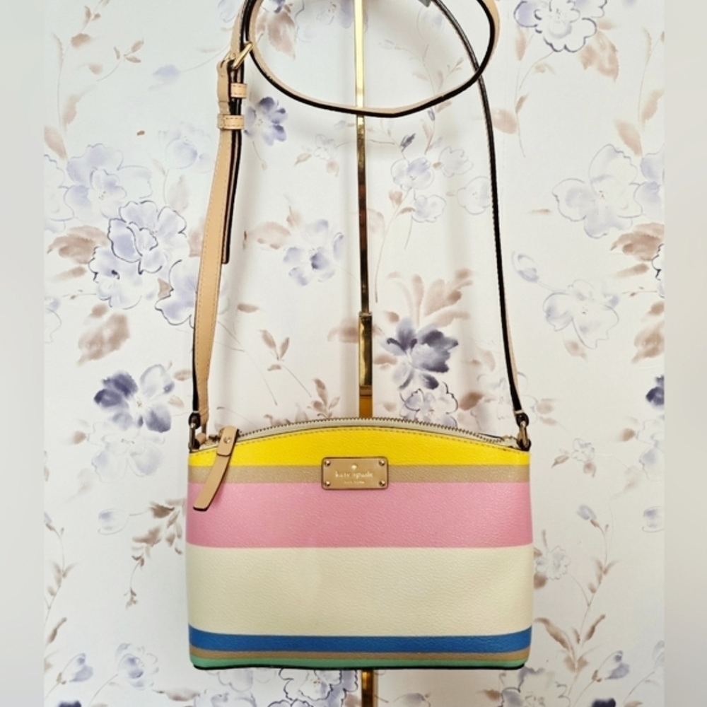 Kate ♠︎ Spade Dune Stripe Millie Grove Street Crossbody